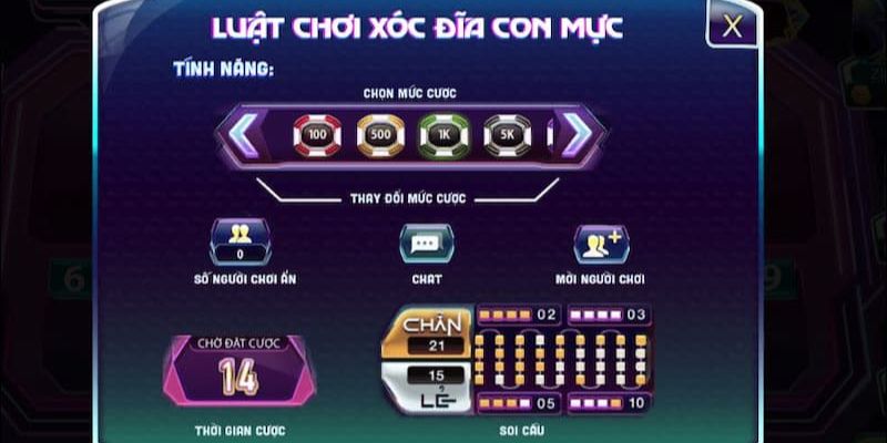 Quy định chi tiết về luật chơi xóc đĩa con mực 789Club